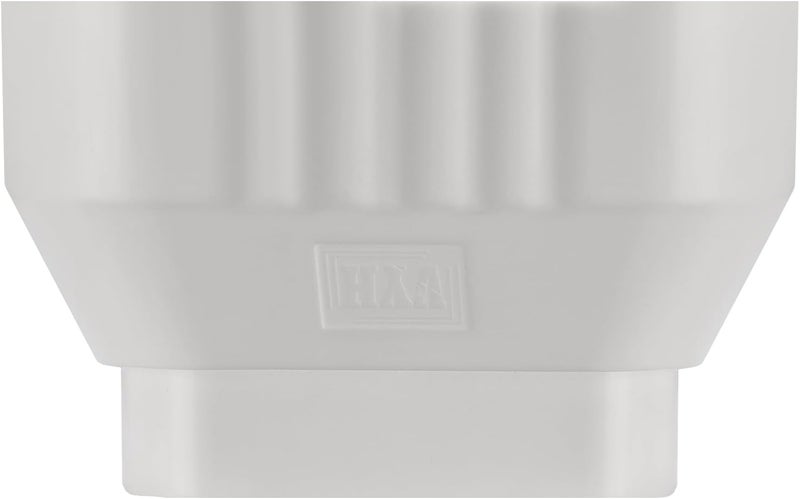 VYH 3x4 to 2x3 Gutter Downspout, Downspout to Downspout Adapter (White 1 Pack) - Image 1